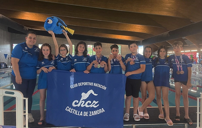 EL CLUB NATACION CASTILLA DE ZAMORA SE TRAE UN ORO Y DIEZ MEDALLAS DE AVILA